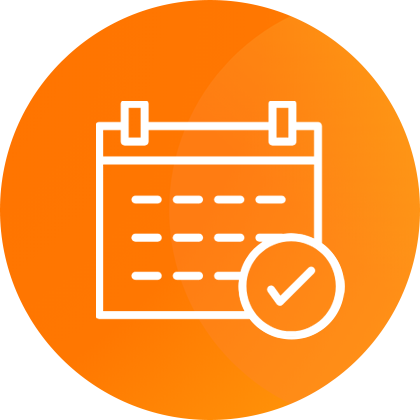 Simplified Scheduling Icon